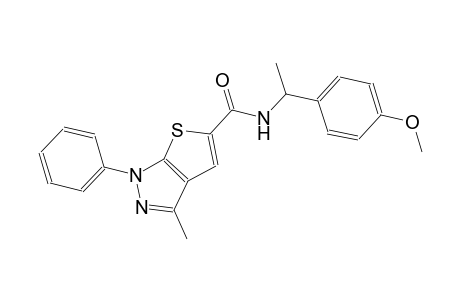 1H-thieno[2,3-c]pyrazole-5-carboxamide, N-[1-(4-methoxyphenyl)ethyl]-3-methyl-1-phenyl-