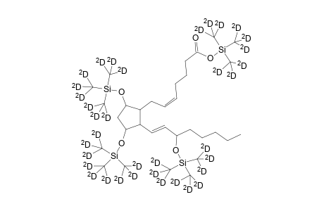 .alpha.-7-(2-(3-(triperdeuteromethylsiloxy)-octa-1(E)-enyl)-3,5-di(triperdeuteromethylsiloxy)cyclopentyl)hepta-5(Z)-enoic acid triperdeuteromethylsilyl ester