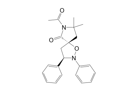 2,3-DIPHENYL-6-OXO-7-ACETYL-8,8-DIMETHYL-1-OXA-2,7-DIAZASPIRO-[4.4]-NONANE