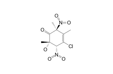 4-CHLORO-T-6-HYDROXY-2,3,6-TRIMETHYL-R-2,T-5-DINITROCYCLOHEX-3-ENONE