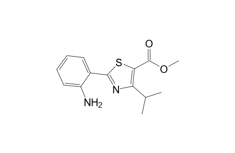Methyl 2-(2-Aminophenyl)-4-(isopropyl)thiazol-5-carboxylate