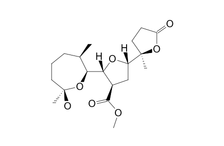 (2R,3R,5S)-2-[(2S,3R,7R)-7-hydroxy-3,7-dimethyl-oxepan-2-yl]-5-[(2R)-5-keto-2-methyl-tetrahydrofuran-2-yl]tetrahydrofuran-3-carboxylic acid methyl ester