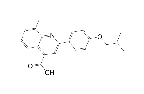 2-(4-isobutoxyphenyl)-8-methyl-4-quinolinecarboxylic acid