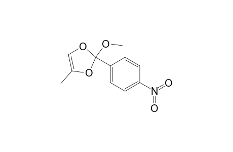 1,3-Dioxole, 2-methoxy-4-methyl-2-(4-nitrophenyl)-