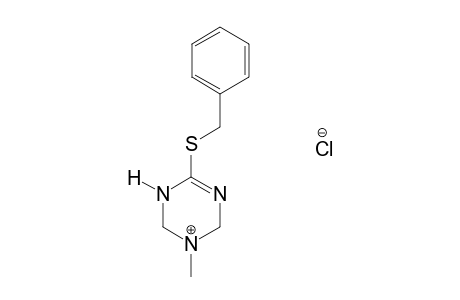 6-(BENZYLTHIO)-3-METHYL-1,2,3,4-TETRAHYDRO-s-TRIAZINE, MONOHYDROCHLORIDE