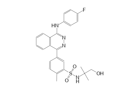 5-[4-(4-fluoroanilino)-1-phthalazinyl]-N-(2-hydroxy-1,1-dimethylethyl)-2-methylbenzenesulfonamide