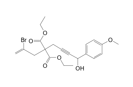 Diethyl 2-Bromo-8-hydroxy-8-(p-methoxyphenyl)oct-1-ene-6-yne-4,4-dicarboxylate