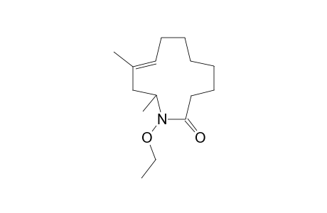 (E)-1-ethoxy-10,12-dimethylazacyclododec-9-en-2-one