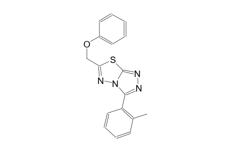 3-(2-methylphenyl)-6-(phenoxymethyl)[1,2,4]triazolo[3,4-b][1,3,4]thiadiazole