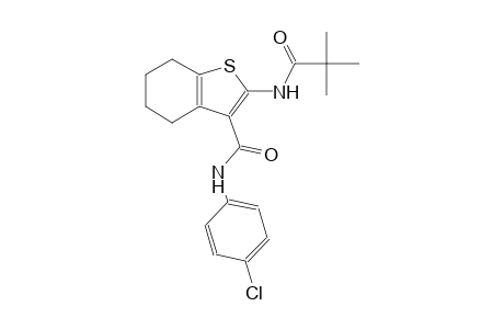 N-(4-chlorophenyl)-2-[(2,2-dimethylpropanoyl)amino]-4,5,6,7-tetrahydro-1-benzothiophene-3-carboxamide