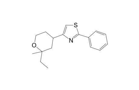 4-(2-Ethyl-2-methyltetrahydro-2H-pyran-4-yl)-2-phenyl-1,3-thiazole
