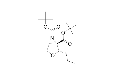 (CIS)-TERT.-BUTYL-3-(TERT.-BUTOXYCARBONYLAMINO)-2-PROPYLTETRAHYDROFURAN-3-CARBOXYLATE