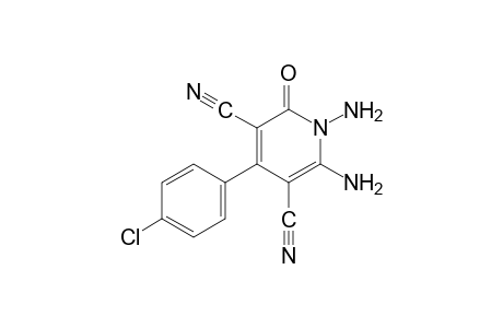 4-(p-chlorophenyl)-1,6-diamino-1,2-dihydro-2-oxo-3,5-pyridinedicarbonitrile