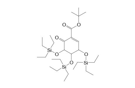 tert-Butyl 3d(3,5/4)-3,4,5-o-triethylsilyl-3,4,5-trihydroxy-6-oxocyclohex-1-enecarboxylate