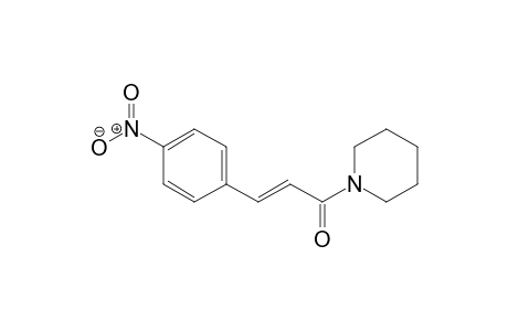 3-(p-Nitrophenyl)-(2E)-propenoic acid piperidide