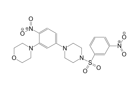 morpholine, 4-[2-nitro-5-[4-[(3-nitrophenyl)sulfonyl]-1-piperazinyl]phenyl]-