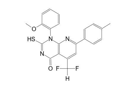 pyrido[2,3-d]pyrimidin-4(1H)-one, 5-(difluoromethyl)-2-mercapto-1-(2-methoxyphenyl)-7-(4-methylphenyl)-