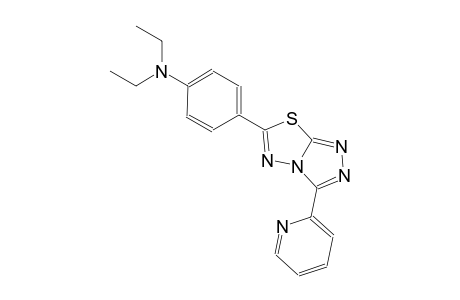 N,N-diethyl-4-[3-(2-pyridinyl)[1,2,4]triazolo[3,4-b][1,3,4]thiadiazol-6-yl]aniline