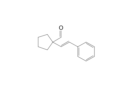 (E)-1-Formyl-1-(2-phenylvinyl)cyclopentane