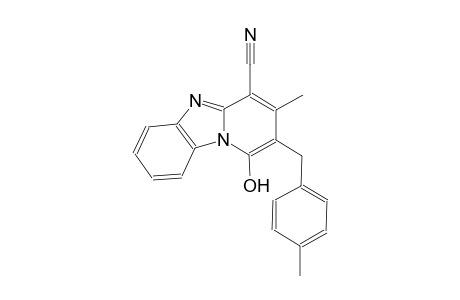 1-hydroxy-3-methyl-2-(4-methylbenzyl)pyrido[1,2-a]benzimidazole-4-carbonitrile