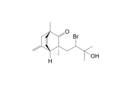(1S,2S,4S)-2-(2-bromanyl-3-methyl-3-oxidanyl-butyl)-2,4-dimethyl-6-methylidene-bicyclo[2.2.2]oct-7-en-3-one
