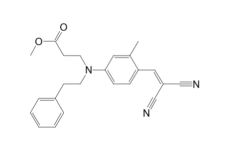 3-[4-(2,2-dicyanovinyl)-3-methyl-N-phenethyl-anilino]propionic acid methyl ester