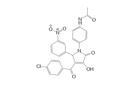 N-{4-[3-(4-chlorobenzoyl)-4-hydroxy-2-(3-nitrophenyl)-5-oxo-2,5-dihydro-1H-pyrrol-1-yl]phenyl}acetamide