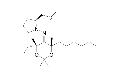 (E/Z,4R,6S)-4-Ethyl-6-hexyl-N-[(S)-2-(methoxymethyl)pyrrolidin-1-yl]-2,2,4,6-tetramethyl-1,3-dioxan-5-imine