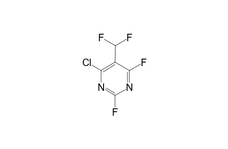 2,4-DIFLUORO-5-DIFLUOROMETHYL-6-CHLORO-PYRIMIDINE