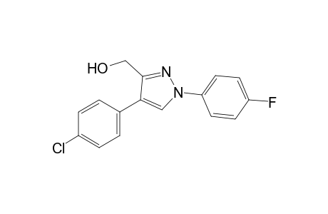 4-(p-chlorophenyl)-1-(p-fluorophenyl)pyrazole-3-methanol