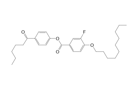 4-decoxy-3-fluoro-benzoic acid (4-caproylphenyl) ester