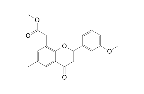 8-(METHOXYCARBONYLMETHYL)-2-(3'-METHOXYPHENYL)-6-METHYL-4H-1-BENZOPYRAN-4-ONE