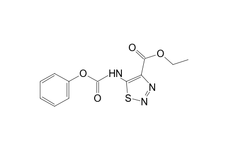 4-carboxy-1,2,3-thiadiazole-5-carbamic acid, 4-ethyl 5-phenyl ester