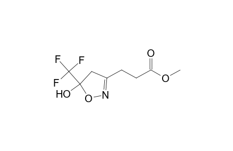 Methyl 3-(5-hydroxy-5-trifluoromethyl-4,5-dihydroisoxazol-3-yl)propanoate