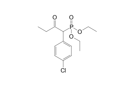 1-(4-chlorophenyl)-1-diethoxyphosphoryl-2-butanone
