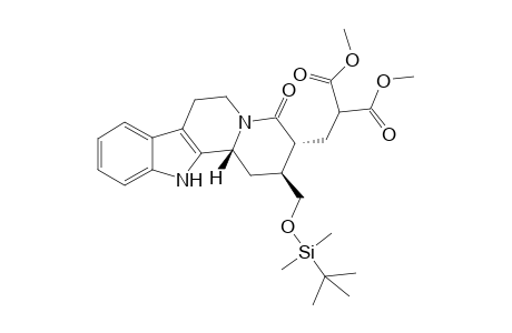 17-Norcorynan-18,18-dicarboxylic acid, 16-[[(1,1-dimethylethyl)dimethylsilyl]oxy]-21-oxo-, dimethyl ester, (3.beta.)-(.+-.)-