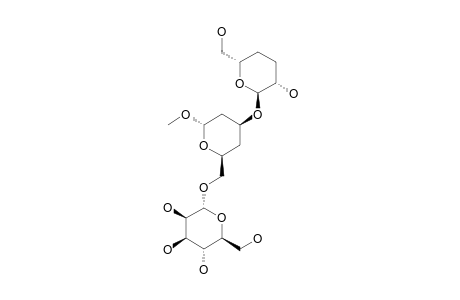 METHYL-(3,4-DIDEOXY-ALPHA-D-THREO-HEXOPYRANOSYL)-(1->3)-[ALPHA-D-MANNOPYRANOSYL-(1->6)]-2,4-DIDEOXY-ALPHA-D-THREO-HEXOPYRANOSIDE