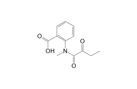 2-[Methyl(2-oxobutanoyl)amino]benzoic acid