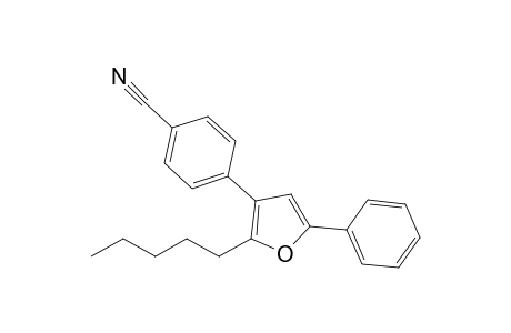 4-(2-Pentyl-5-phenyl-3-furyl)benzonitrile