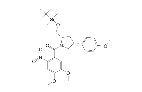 ((2-S,4-R)-2-((TERT.-BUTYLDIMETHYLSILYLOXY)-METHYL-4-(4-METHOXYPHENYL)-PYRROLIDIN-1-YL)-(4,5-DIMTHOXY-2-NITROPHENYL-METHANONE