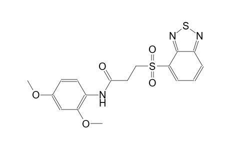 propanamide, 3-(2,1,3-benzothiadiazol-4-ylsulfonyl)-N-(2,4-dimethoxyphenyl)-