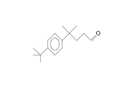 Benzenebutanal, 4-(1,1-dimethylethyl)-.gamma.,.gamma.-dimethyl-