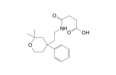 butanoic acid, 4-oxo-4-[[2-(tetrahydro-2,2-dimethyl-4-phenyl-2H-pyran-4-yl)ethyl]amino]-