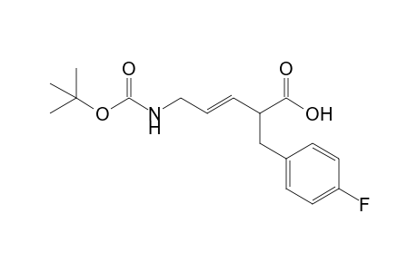 5-(t-Butoxycarbonyl)amino-2-(4'-fluorobenzyl)pent-3-enoic acid