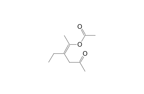 (Z)-2-(Acetyloxy)-3-ethyl-2-hexen-5-one