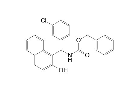 N-[.alpha.-(.beta.-Hydroxy-.alpha.-naphthyl)(3-chlorophenylmethyl)]-O-benzyl carbamate