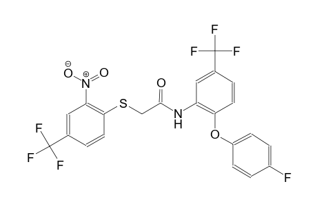 acetamide, N-[2-(4-fluorophenoxy)-5-(trifluoromethyl)phenyl]-2-[[2-nitro-4-(trifluoromethyl)phenyl]thio]-