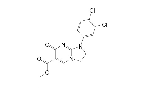 ETHYL-1-(3,4-DICHLOROPHENYL)-7(1H)-OXO-2,3-DIHYDROIMIDAZO-[1,2-A]-PYRIMIDINE-6-CARBOXYLATE