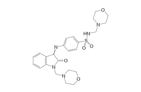 4-[1-(Morpholin-4-ylmethyl)-2-oxoindolin-3-ylideneamino]-N-(morpholin-4-ylmethyl)benzenesulfonamide