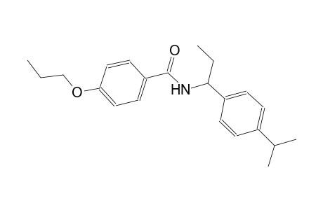 N-[1-(4-isopropylphenyl)propyl]-4-propoxybenzamide